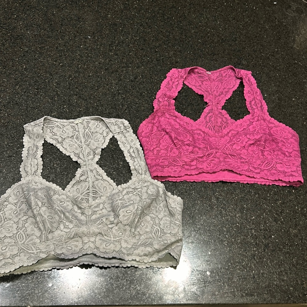 Free people small/medium lace bra top